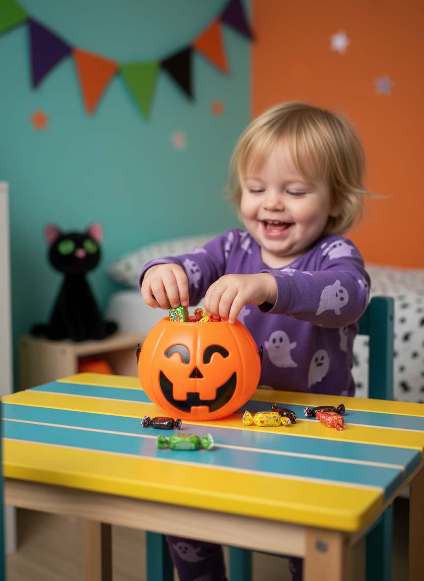 Pumpkin Bucket Halloween Candy