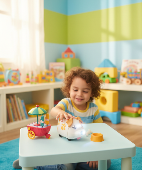 Sound Activation Dog Doggy House Sweet Ice Cream Truck