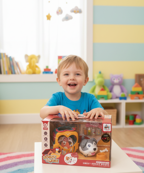 Doggy House Sound Activated Toy Sweet Doggy House