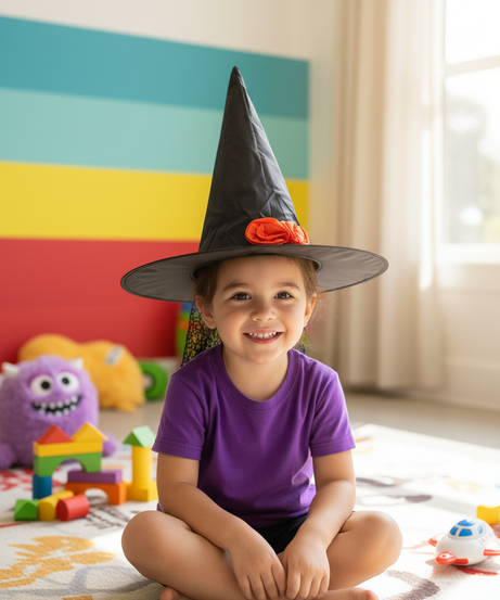 Halloween Witch Hat With Tie