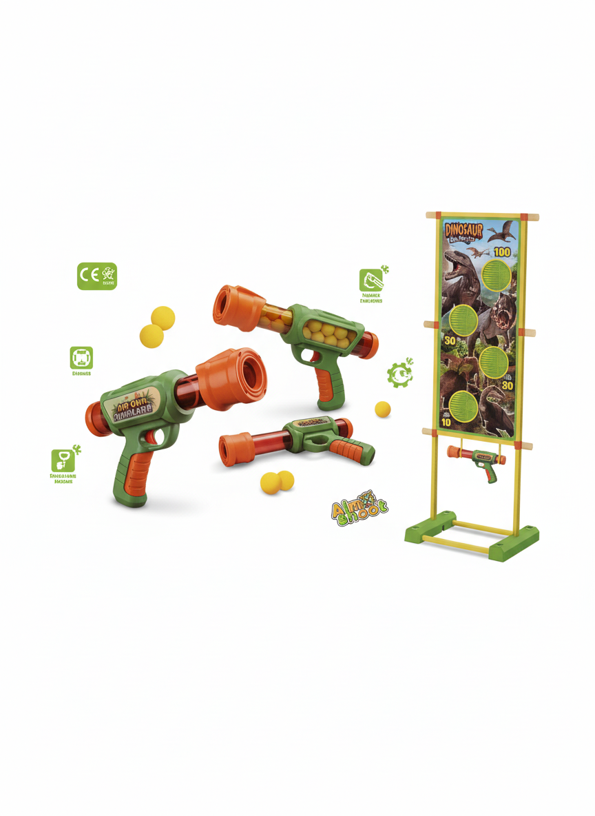 Dinosaur Aerodynamic Gun Shooting Game
