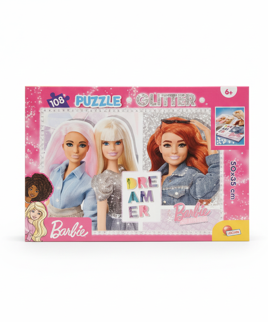 Barbie Epic Days Ahead Glitter Puzzle 108 Pieces