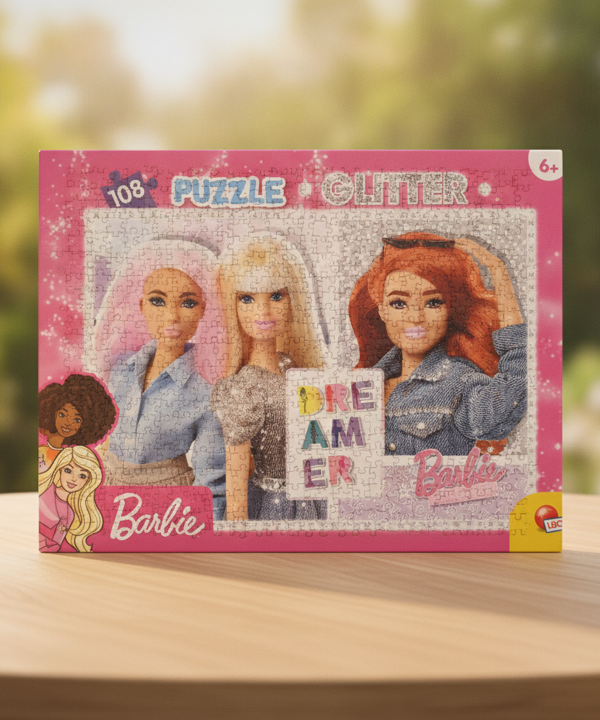 Barbie Epic Days Ahead Glitter Puzzle 108 Pieces