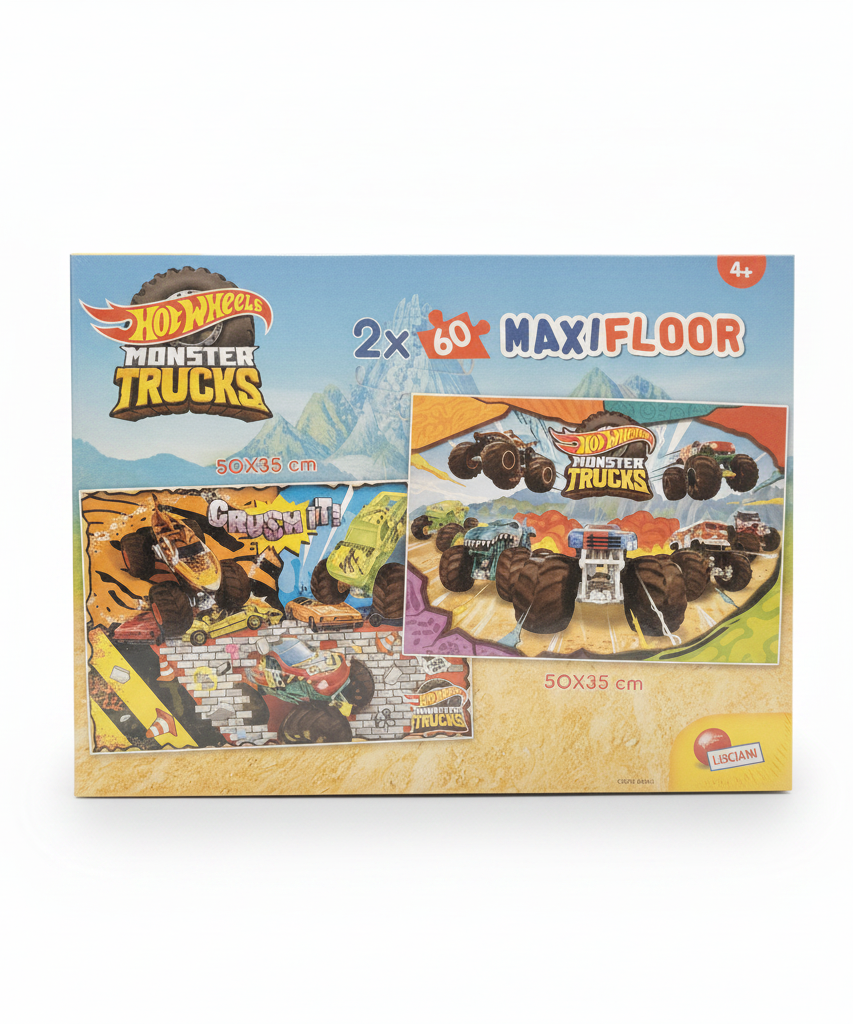 Hot Wheels Monster Trucks 2x60 MAXIFLOOR Puzzle