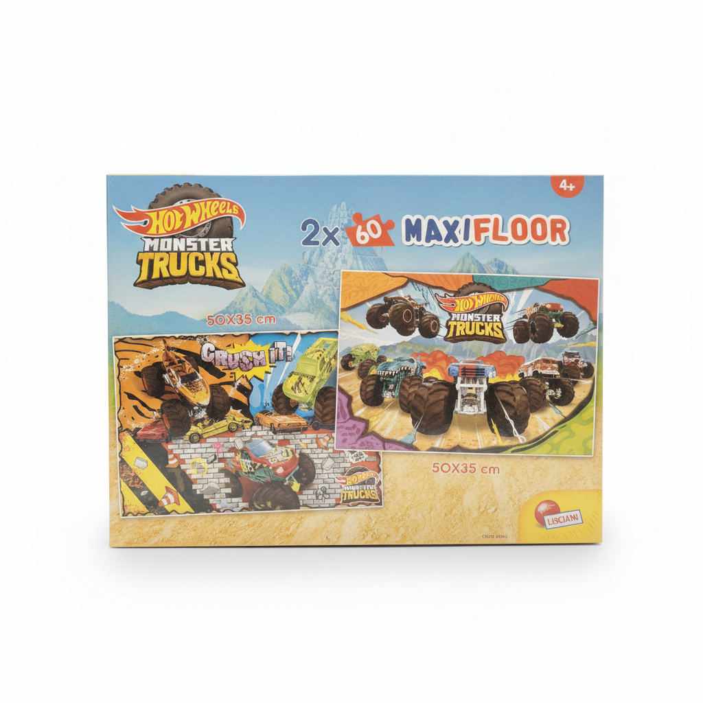 Hot Wheels Monster Trucks 2x60 MAXIFLOOR Puzzle