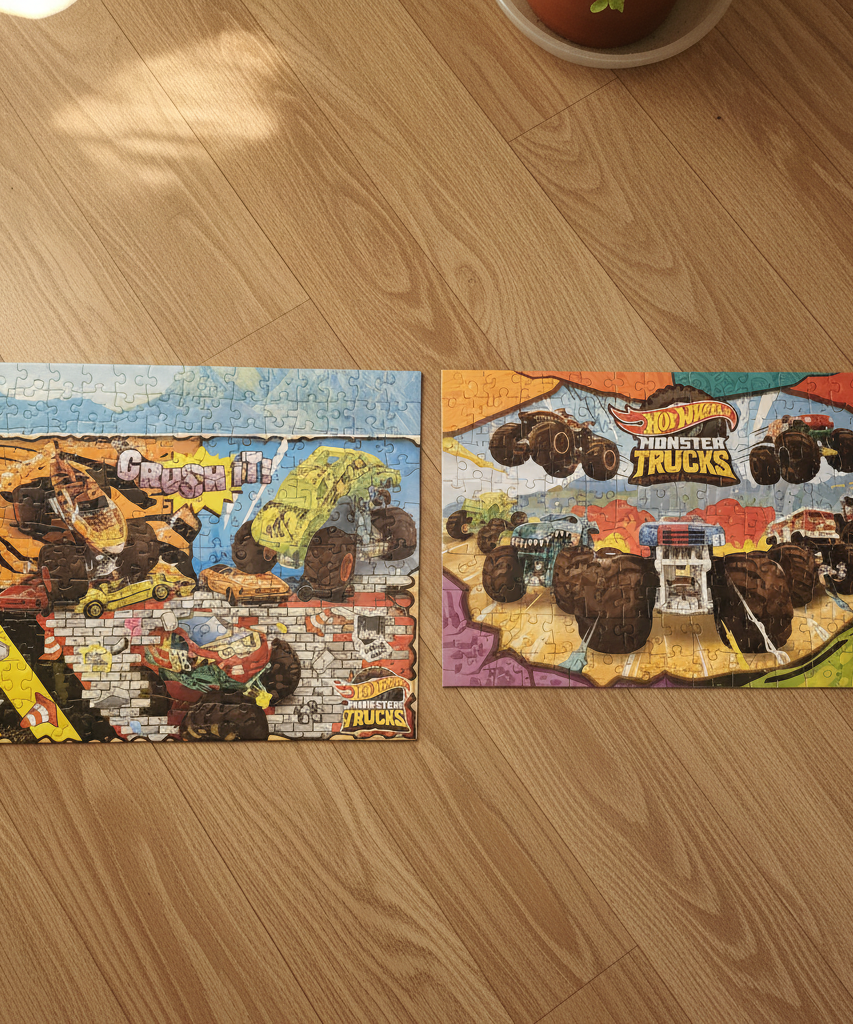 Hot Wheels Monster Trucks 2x60 MAXIFLOOR Puzzle
