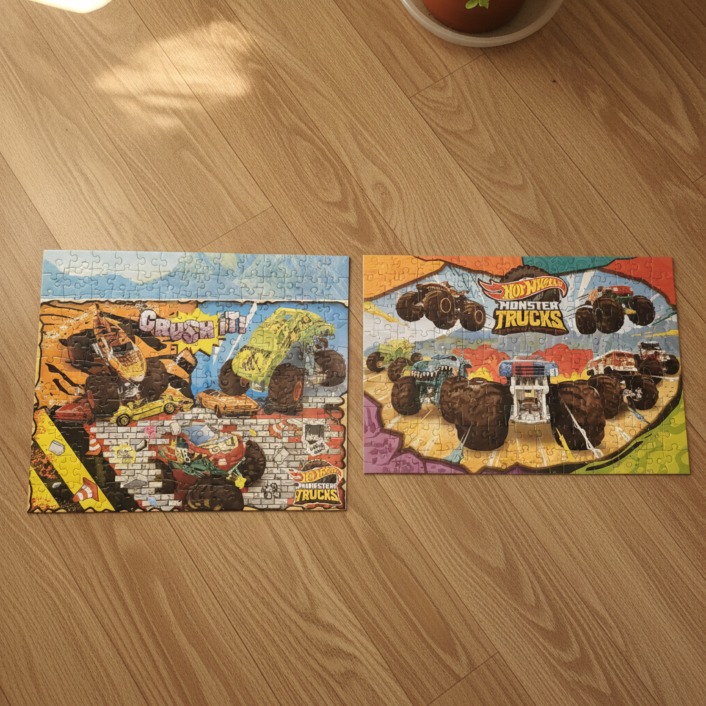 Hot Wheels Monster Trucks 2x60 MAXIFLOOR Puzzle