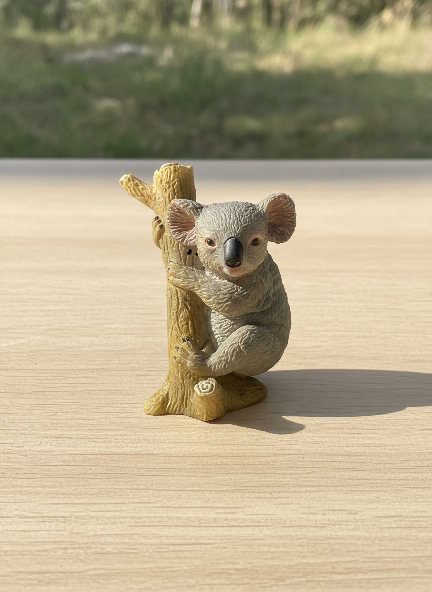 ZAAT Natural World Koala Climbing Bear Figurine