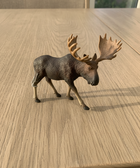 Realistic Moose Animal Figure Toy