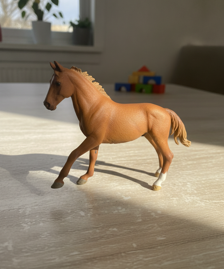 Realistic Brown Horse Figurine Toy