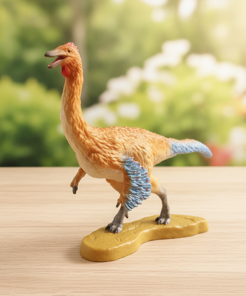 Feathered Oviraptor-like Dinosaur Figurine