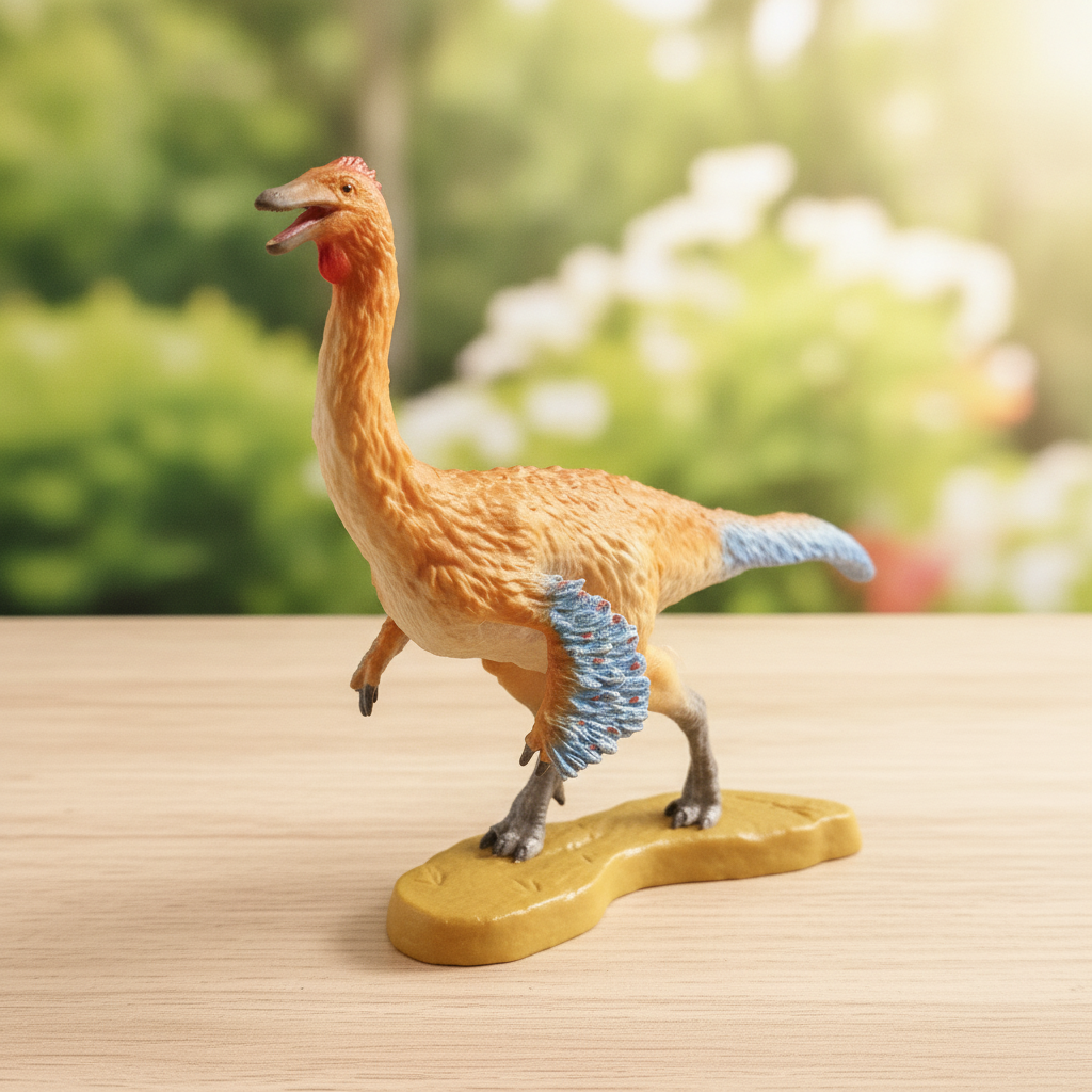 Feathered Oviraptor-like Dinosaur Figurine
