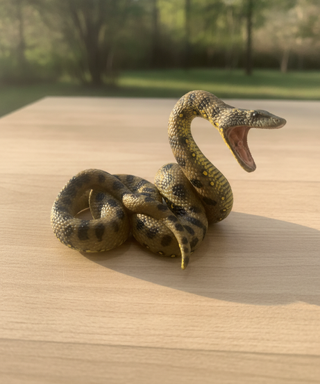 Realistic Anaconda Snake Toy Figure