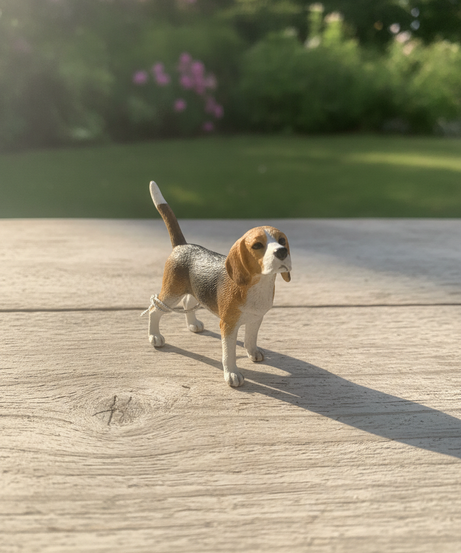 Realistic Beagle Dog Ornament Figurine
