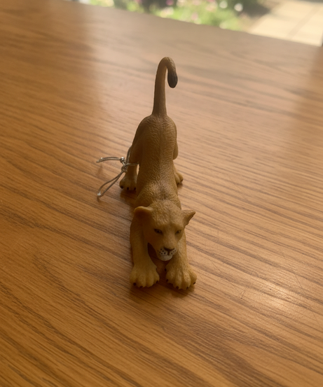 Stretching Lioness Cub Figurine