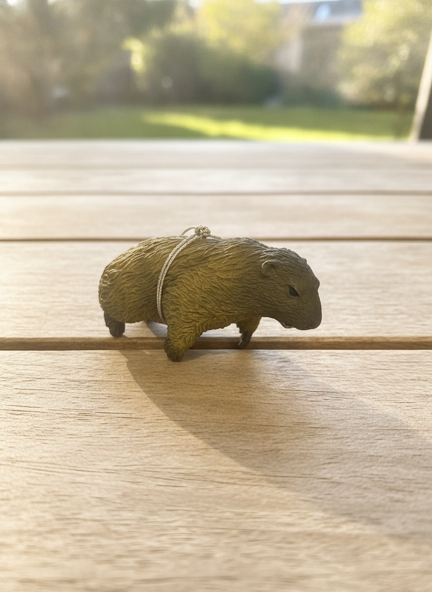 Realistic Capybara Figurine Ornament