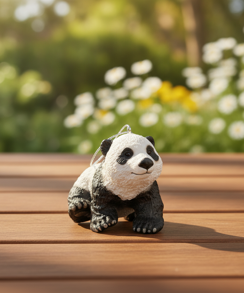 Cute Baby Panda Figurine Ornament