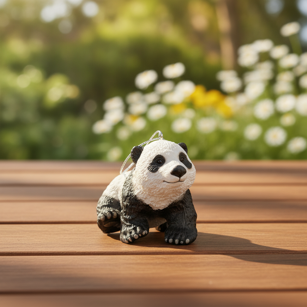 Cute Baby Panda Figurine Ornament