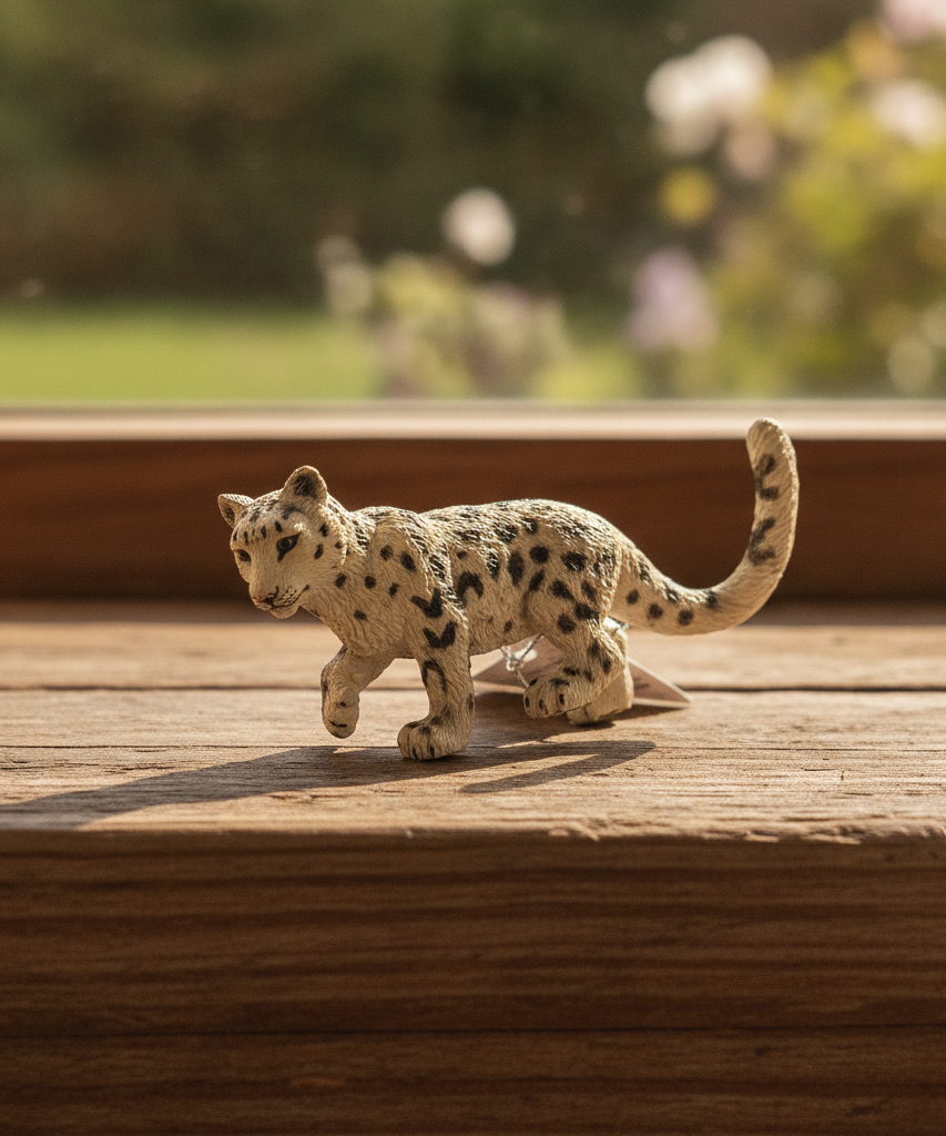 Snow Leopard Figurine