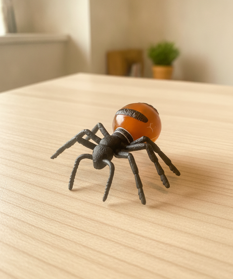 Novelty Spider Toy with Amber Abdomen