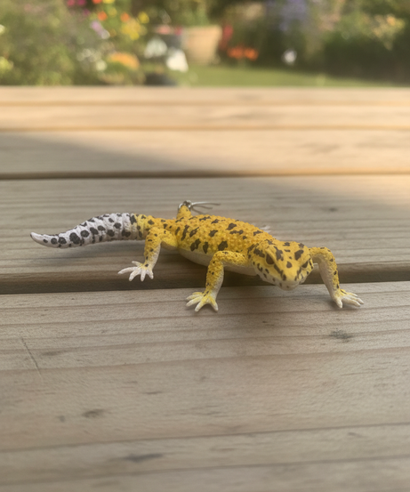 Spotted Leopard Gecko Figurine