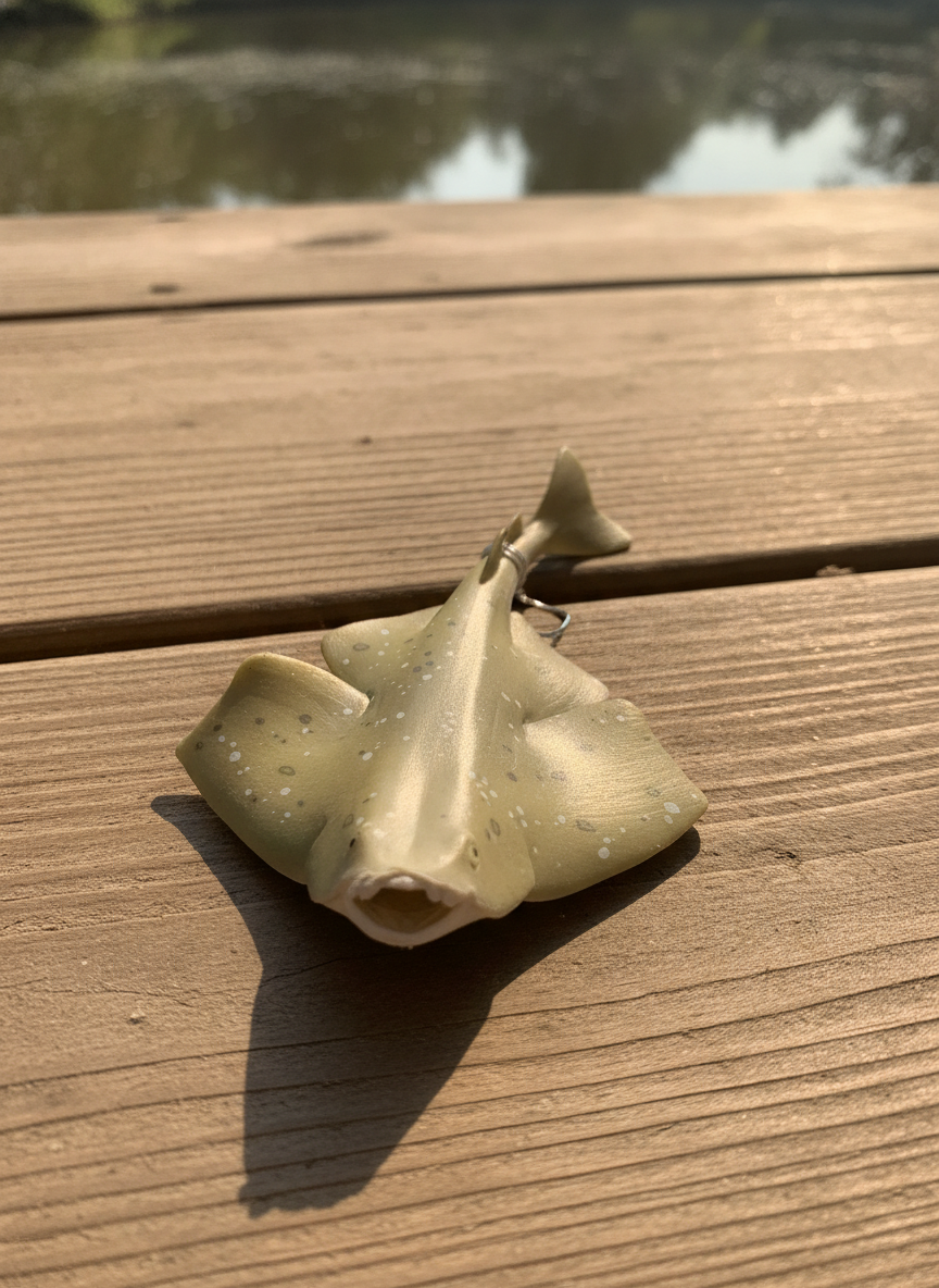 Realistic Angel Shark Marine Life Toy Figure