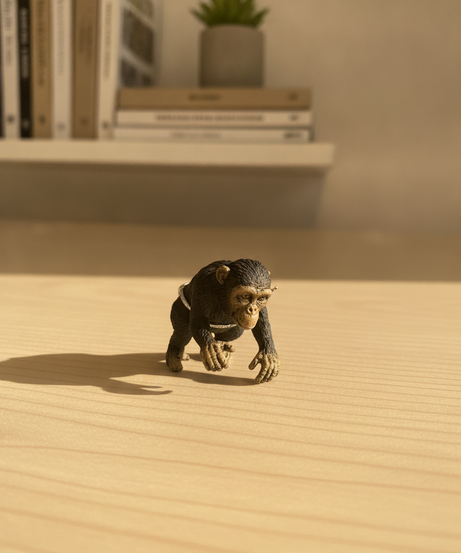 Miniature Chimpanzee Figurine