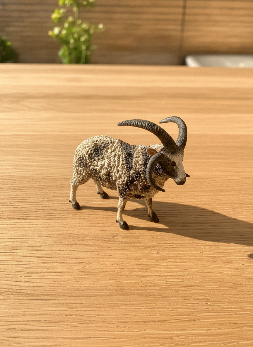 Detailed Ram Animal Figure
