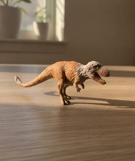 Detailed Feathered Dinosaur Figure