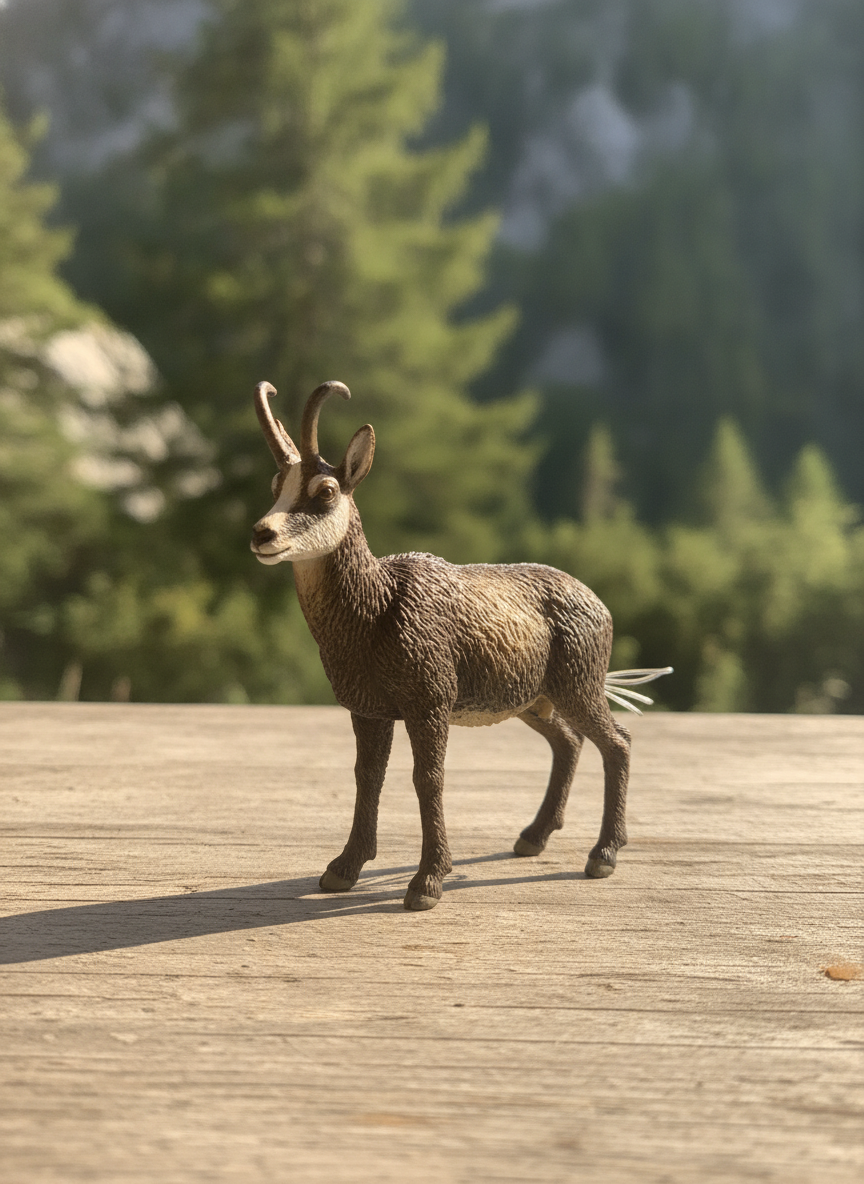 Realistic Chamois Animal Figurine