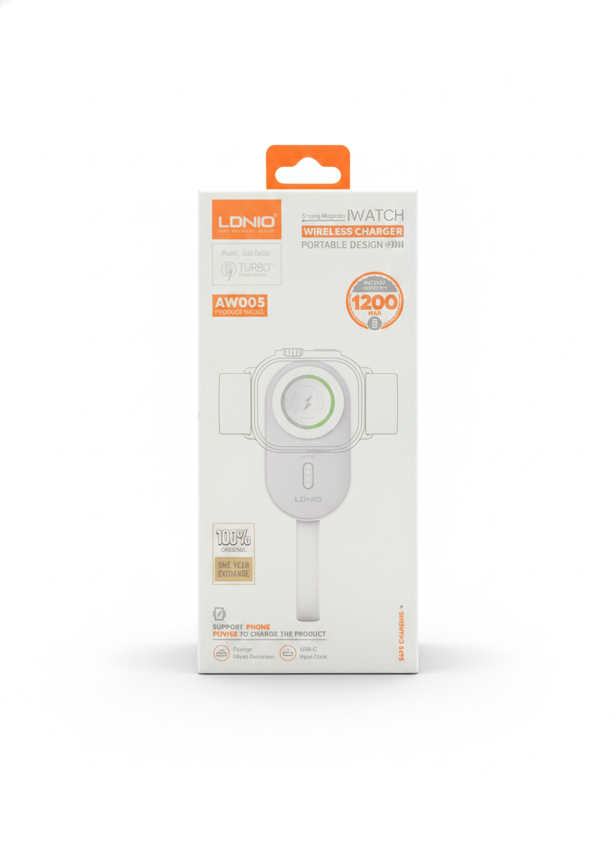 LDNIO Strong Magnetic iWatch Wireless Charger Portable Design AW005