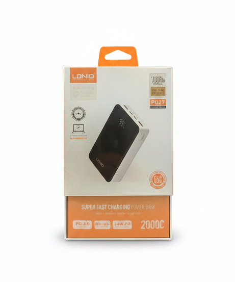 LDNIO PQ27 Super Fast Charging Power Bank 20000mAh