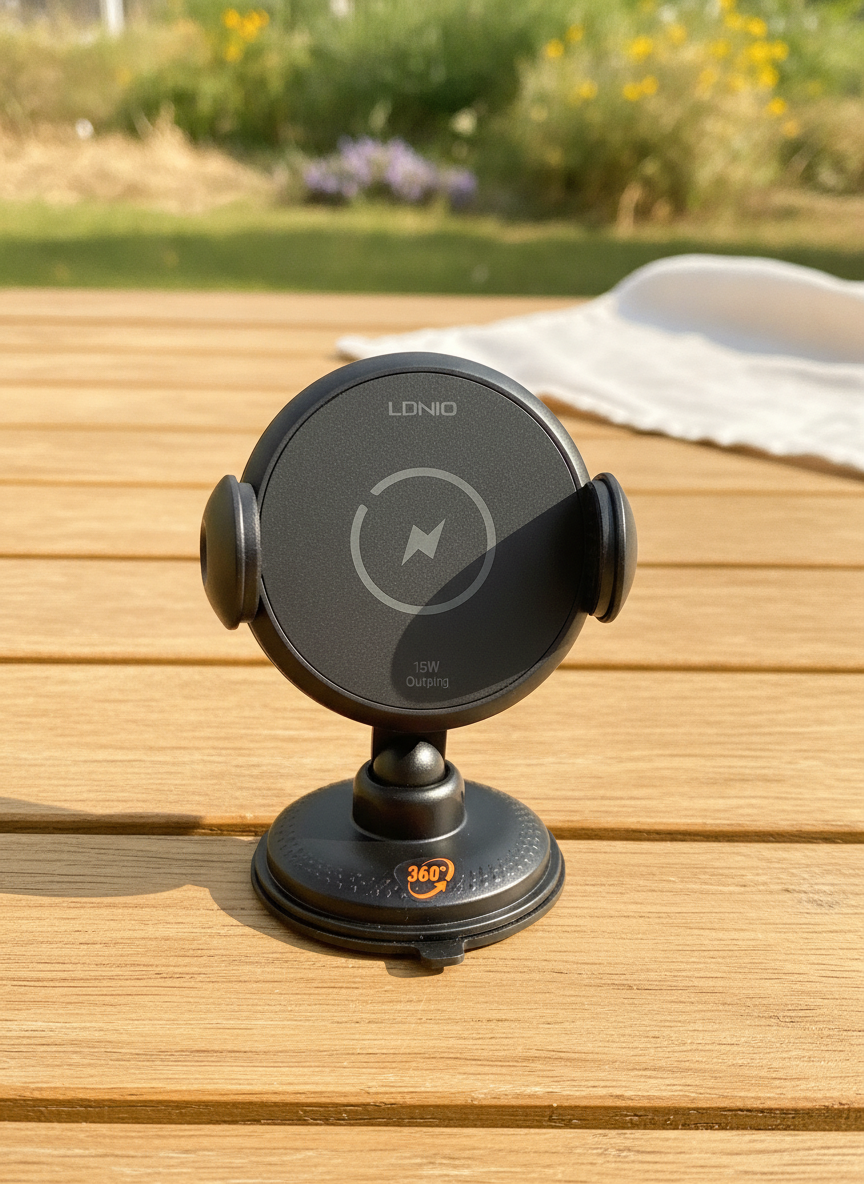 LDNIO 15W High Power Auto-Clamping Car Phone Mount (MA02)