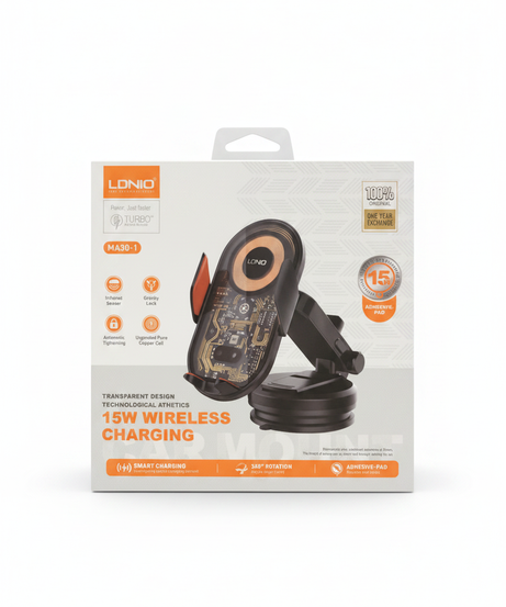 LDNIO MA30-1 15W Wireless Charging Car Phone Holder