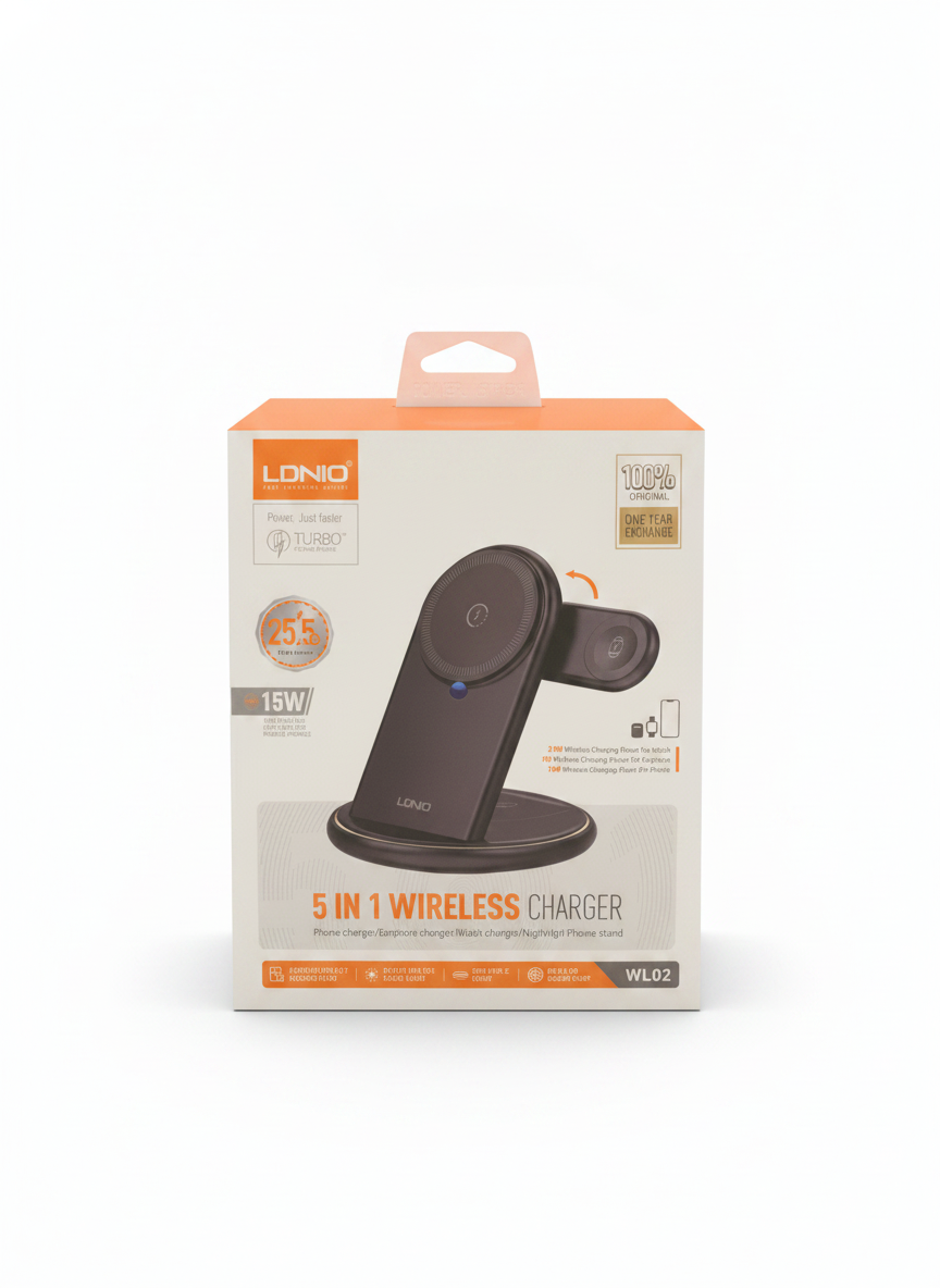 LDNIO 5 IN 1 Wireless Charger WL02