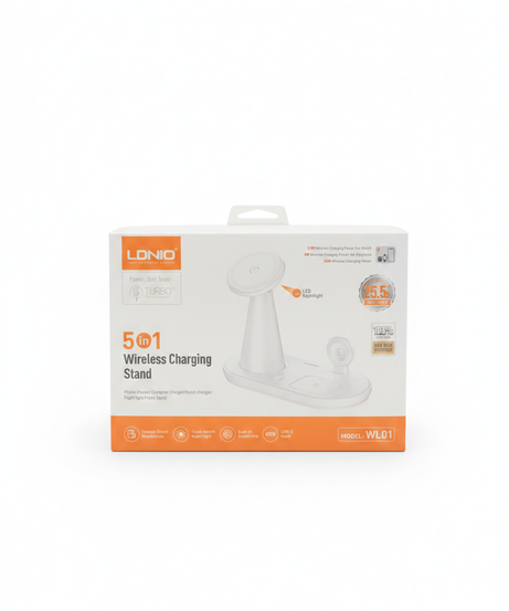 LDNIO 5 in 1 Wireless Charging Stand Model WL01