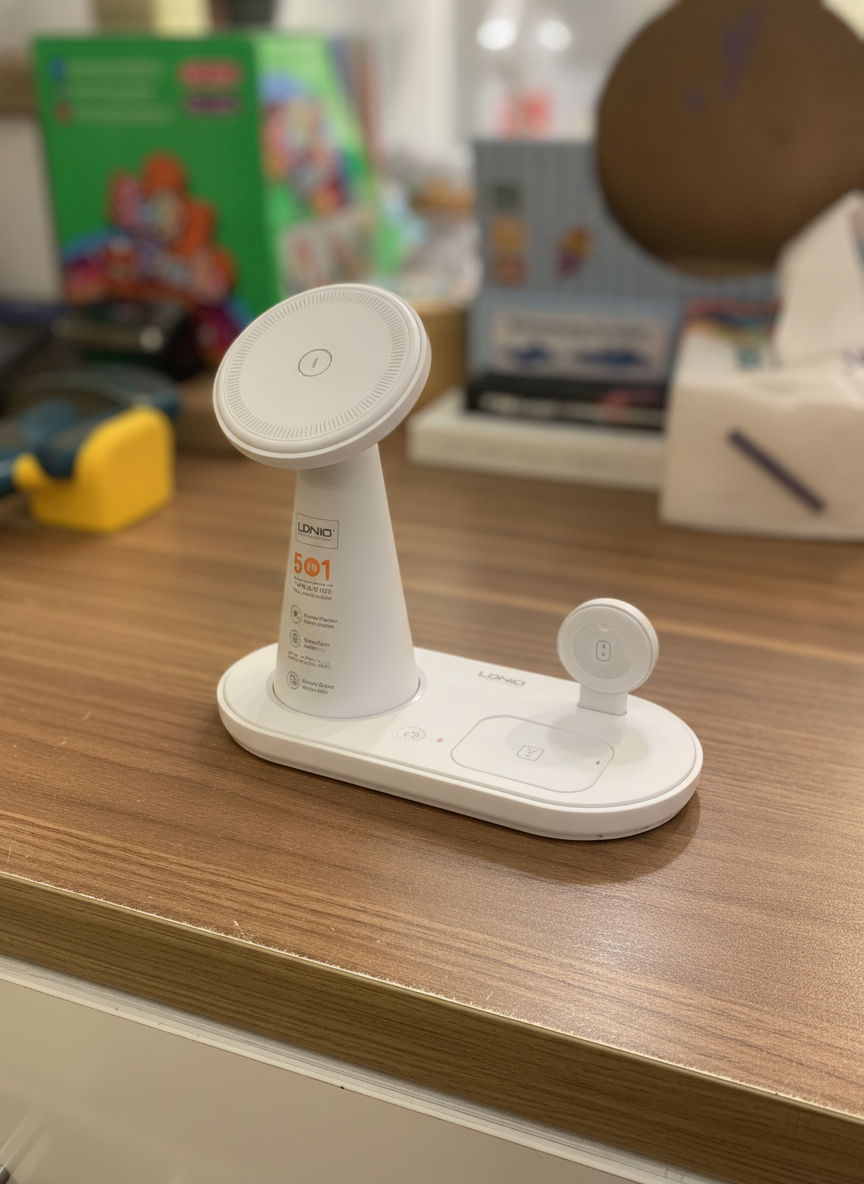 LDNIO 5 in 1 Wireless Charging Stand Model WL01