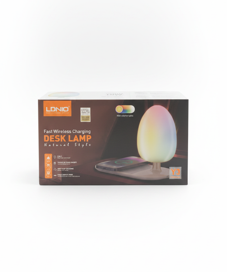 LDNIO Fast Wireless Charging DESK LAMP Natural Style (Model No. Y3)