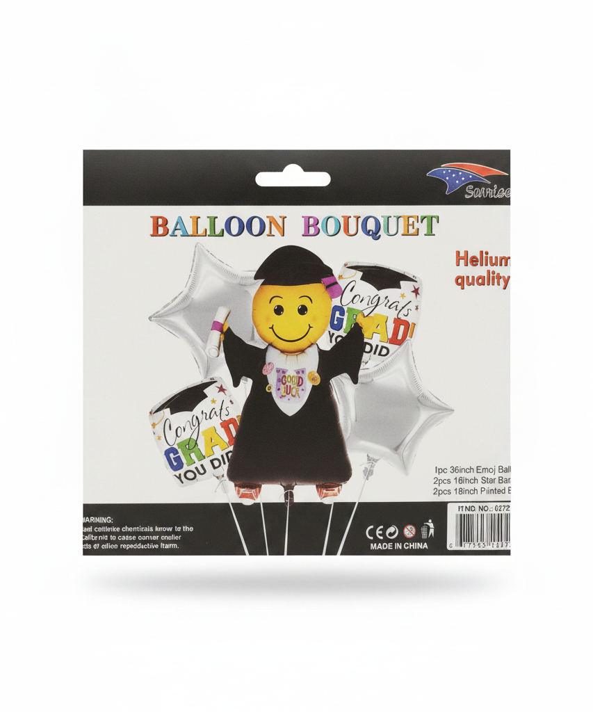 Graduation Emoji Balloon Bouquet