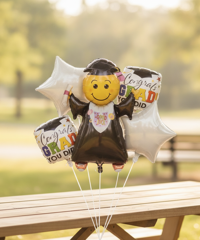 Graduation Emoji Balloon Bouquet