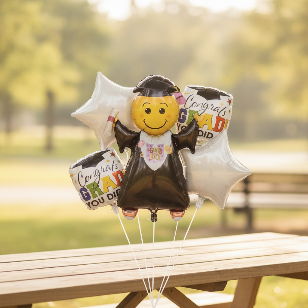 Graduation Emoji Balloon Bouquet
