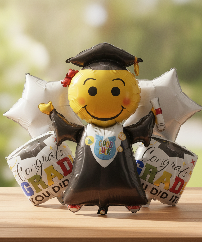 5 Inspire a Smile! Graduation Balloons Set by Emad Party