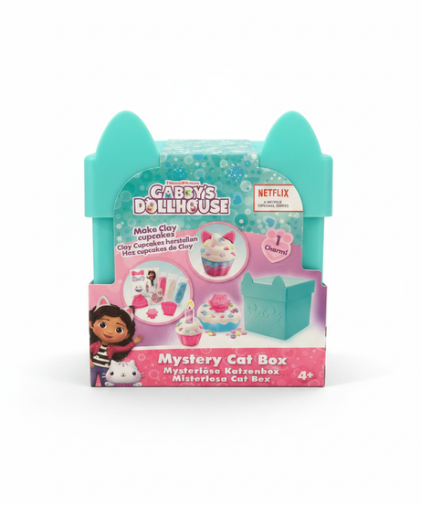 DreamWorks Gabby's Dollhouse Make Clay Cupcakes Mystery Cat Box