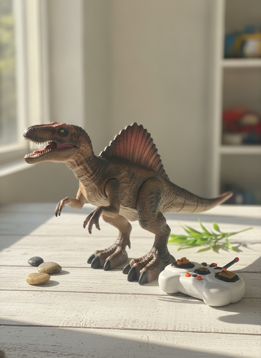 Spinosaurus Infrared Remote Control Walking Spray Dinosaur