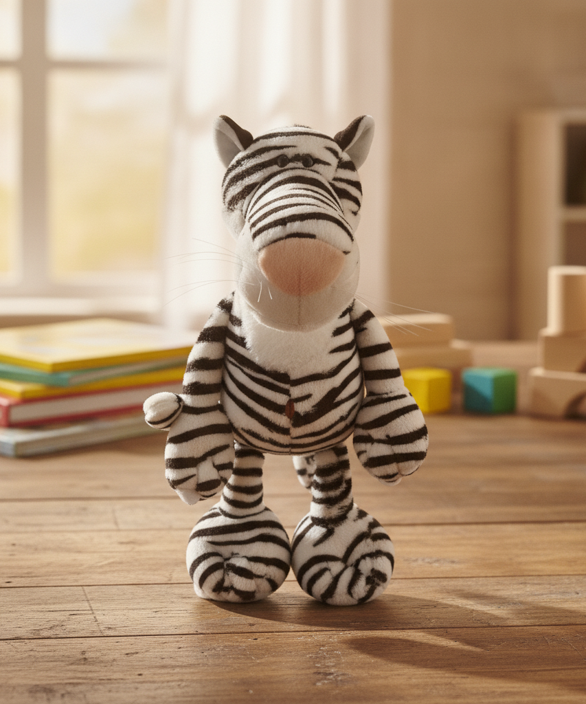 Soft Striped Zebra Plush Toy