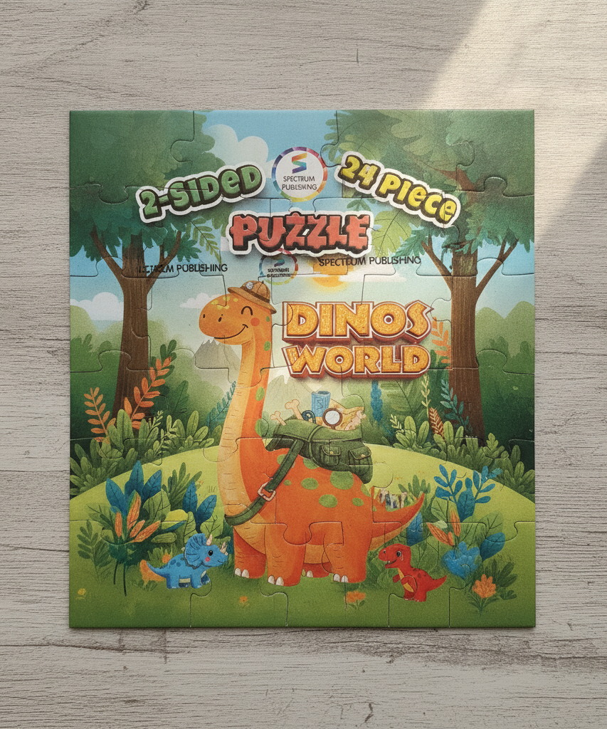 2-Sided Puzzle: Dinos World