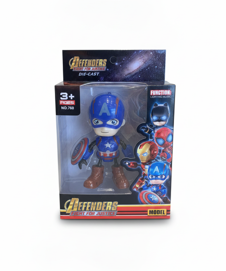 Defenders Fight For Justice Die-Cast Captain America Model