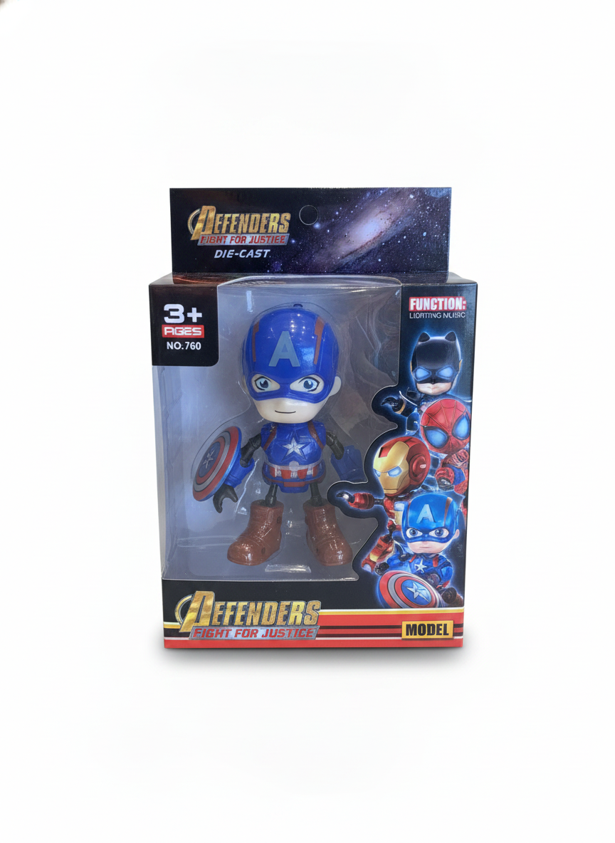 Defenders Fight For Justice Die-Cast Captain America Model