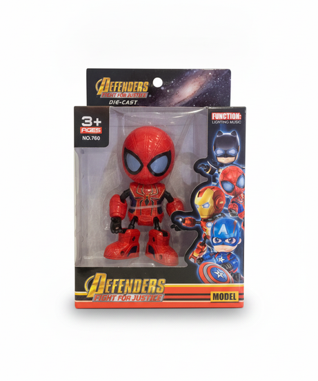 Defenders Fight for Justice Die-Cast Spider-Man Model Figure