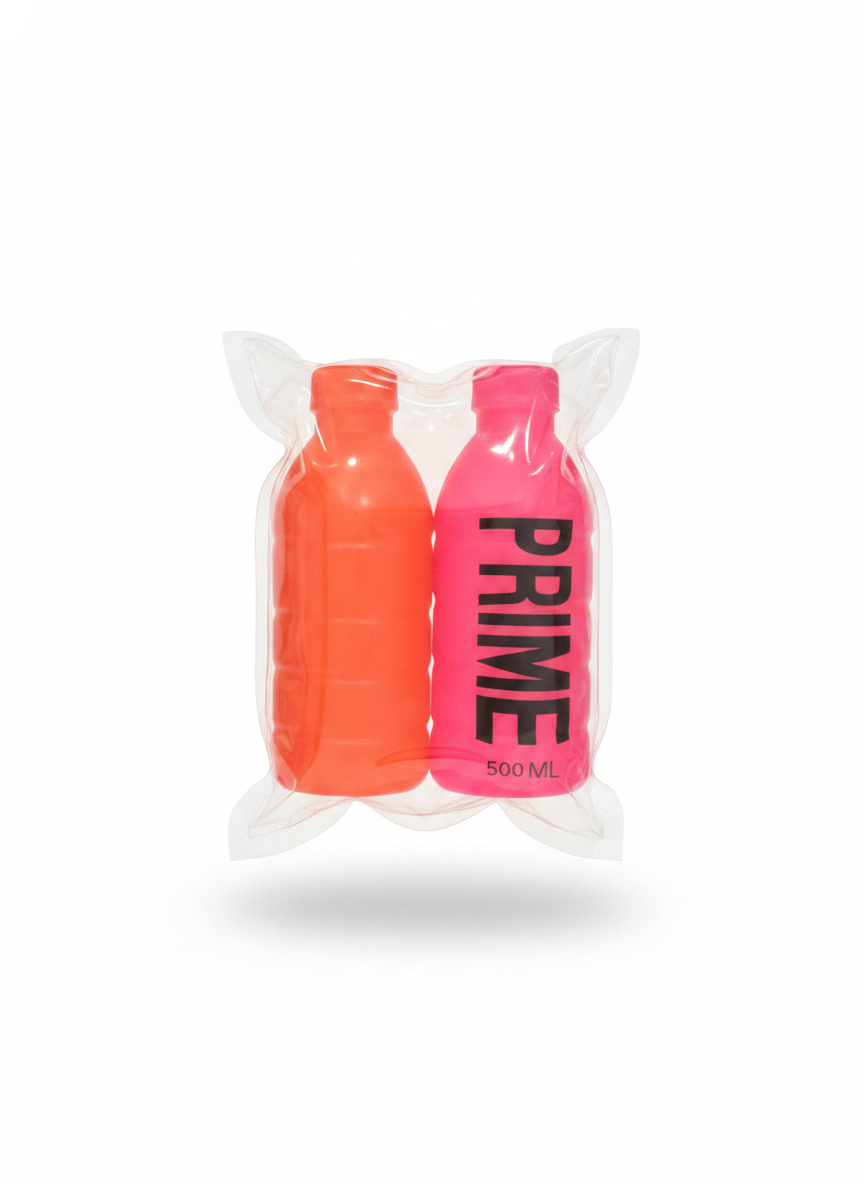 Prime Hydration Bottle squishy Toy Set (Pink & Orange)